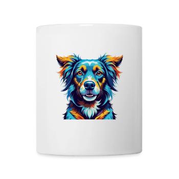 Magyar Agar Chien Race Coloré Dessin Animé Kawaii - Mug blanc - blanc - Devant