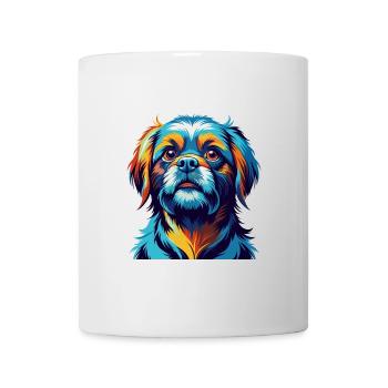 Griffon Nivernais Chien Race Dessin Animé Kawaii - Mug blanc - blanc - Devant