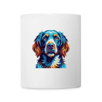 Deutsch Langhaar Vorstehhund Rasse Karikatur Kawaii - Tasse - Weiß - Vorne