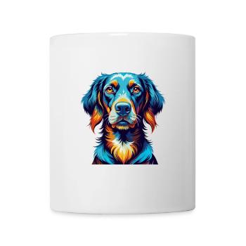Frisian Pointing Dog Breed Colorful Cartoon Kawaii - Mug - white - Front