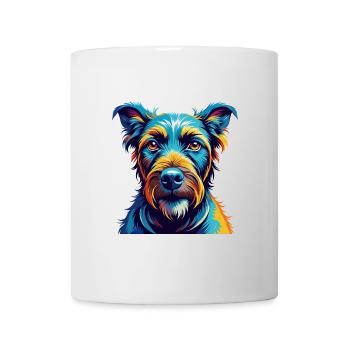 Irish Terrier Dog Breed Colorful Cartoon Kawaii - Mug - white - Front