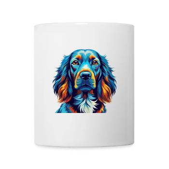 Irischer Setter Hund Rasse Bunt Karikatur Kawaii - Tasse - Weiß - Vorne