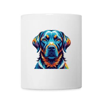 Labrador Retriever Hunderasse Karikatur Kawaii - Tasse - Weiß - Vorne