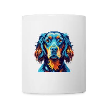Gordon Setter Chien Race Coloré Dessin animé Kawaii - Mug blanc - blanc - Devant