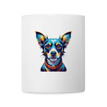 Mallorca Rattler Hunderasse Bunter Cartoon Kawaii - Tasse - Weiß - Vorne
