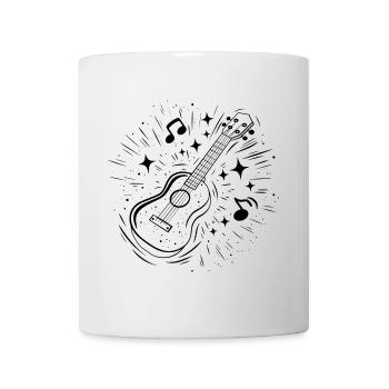 Ukulele Line Art - Tasse - Weiß - Vorne
