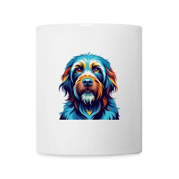 Griffon Bleu De Gascogne Dog Breed Cartoon Kawaii - Mug - white - Front