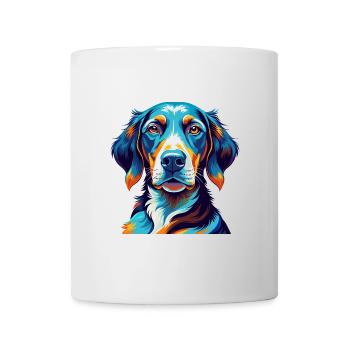Hannover Windhund Hunderasse Bunt Karikatur Kawaii - Tasse - Weiß - Vorne
