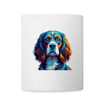 Deutscher Wachtelhund Hunderasse Cartoon Kawaii - Tasse - Weiß - Vorne