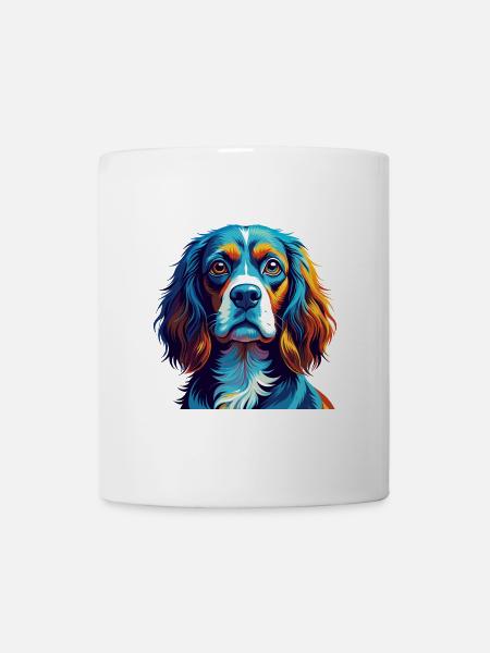 Deutscher Wachtelhund Race de chien Dessin animé Kawaii - Mug blanc - blanc