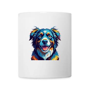 Karakachan Chien Race Coloré Dessin Animé Kawaii - Mug blanc - blanc - Devant