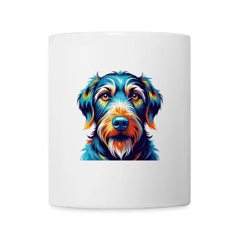 Chien courant à poil dur d’Istrie Race Dessin animé Kawaii - Mug blanc - blanc - Devant