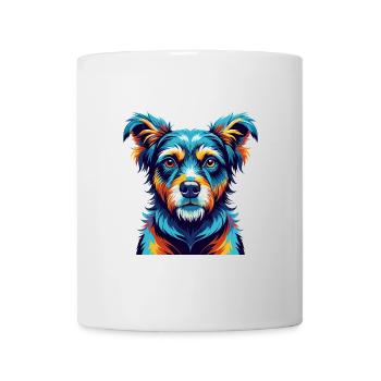 Kromfohrlander Hunderasse Bunte Karikatur Kawaii - Tasse - Weiß - Vorne