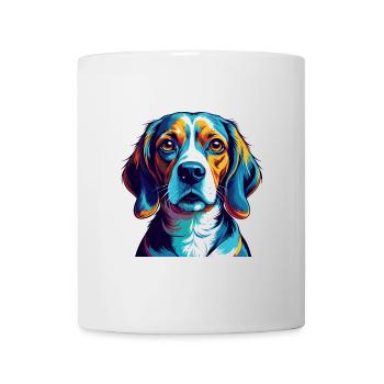 Kerry Beagle Chien Race Coloré Dessin animé Kawaii - Mug blanc - blanc - Devant