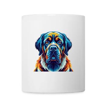 Kumaon Mastiff Hunderasse Bunte Karikatur Kawaii - Tasse - Weiß - Vorne