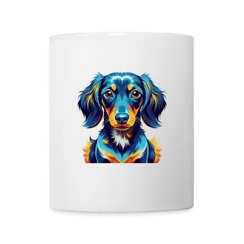 Miniature Dachshund Dog Breed Cartoon Kawaii - Mug - white - Front
