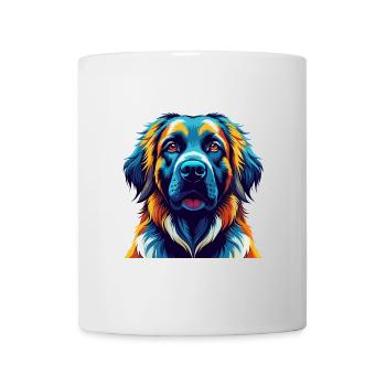 Leonberger Dog Breed Colorful Cartoon Kawaii - Mug - white - Front