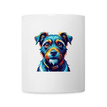 Patterdale Terrier Dog Breed Cartoon Kawaii - Mug - white - Front