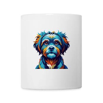 Lowchen Little Lion Dog Breed Cartoon Kawaii - Mug - white - Front
