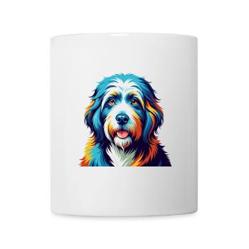 Vieux chien de berger anglais race coloré dessin animé Kawaii - Mug blanc - blanc - Devant