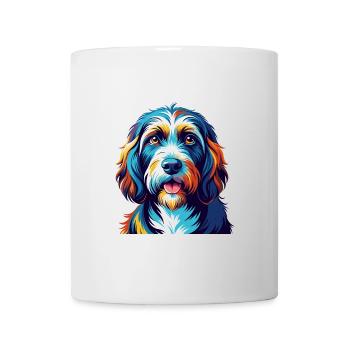 Petit Basset Griffon Vendéen Race De Chien Dessin Animé - Mug blanc - blanc - Devant
