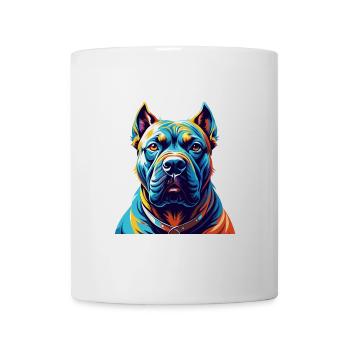 Perro De Presa Canario Hunderasse Cartoon Kawaii - Tasse - Weiß - Vorne