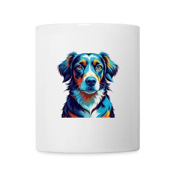 Polnische Jagdhunderasse Bunte Karikatur Kawaii - Tasse - Weiß - Vorne