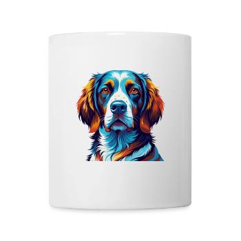 Chien d’arrêt portugais race dessin animé Kawaii - Mug blanc - blanc - Devant