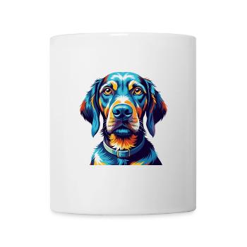 Plott Hound Chien Race Coloré Dessin Animé Kawaii - Mug blanc - blanc - Devant