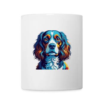 Pont Audemer Epagneul Chien Race Dessin Animé Kawaii - Mug blanc - blanc - Devant