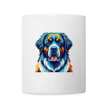 Pyrenean Mastiff Dog Breed Colorful Cartoon Kawaii - Mug - white - Front
