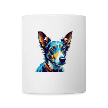 Podenco Ibicenco Chien Race Coloré Dessin Animé Kawaii - Mug blanc - blanc - Devant