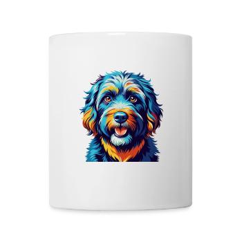 Portuguese Water Dog Breed Colorful Cartoon Kawaii - Mug - white - Front