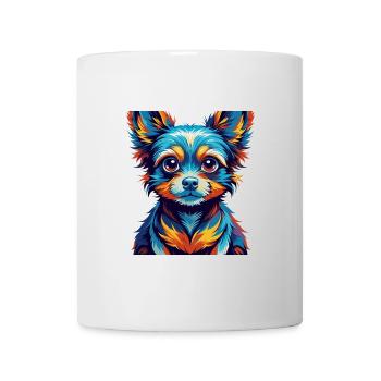 Jouet Russe Chien Race Coloré Dessin Animé Kawaii - Mug blanc - blanc - Devant