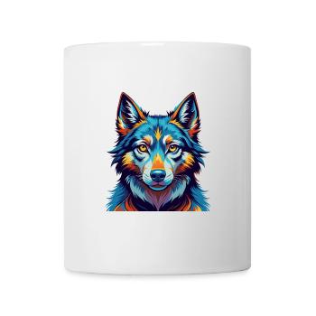 Saarloos Wolfdog Rasse Bunte Karikatur Kawaii - Tasse - Weiß - Vorne