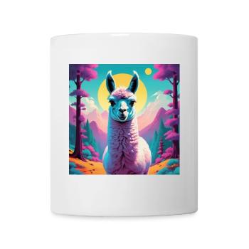 Lama - Tasse - Weiß - Vorne