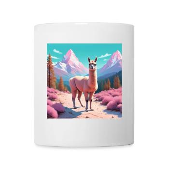 Llama in the mountains - Mug - white - Front