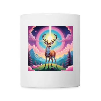 Deer on the mountain - Mug - white - Front