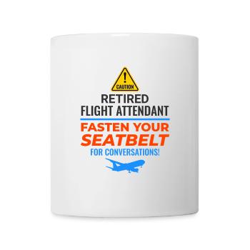 Flugbegleiter im Ruhestand Flugbegleiter Flugbegleiter - Tasse - Weiß - Vorne