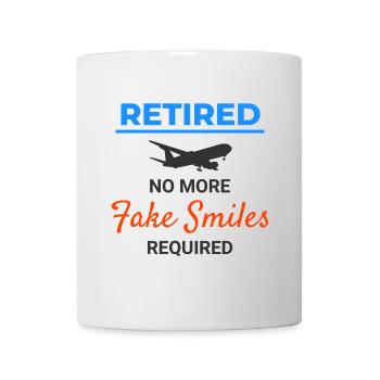 Retired Flight Attendant Aviation Cabin Crew - Mug - white - Front