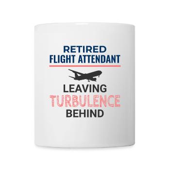 Flugbegleiter im Ruhestand Flugbegleiter Flugbegleiter - Tasse - Weiß - Vorne