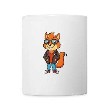 Eichhörnchen Lustige Cartoon Kawaii Jacke Sonnenbrille - Tasse - Weiß - Vorne