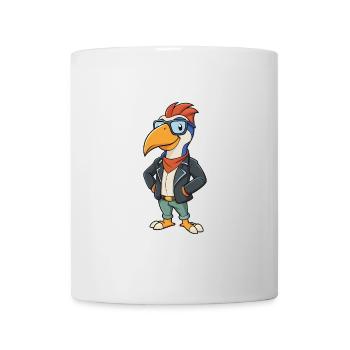 Toucan Funny Cartoon Kawaii Jacket Sunglasses - Mug - white - Front