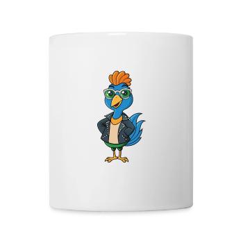 Lunettes de soleil Peacock Funny Cartoon Kawaii Jacket - Mug blanc - blanc - Devant