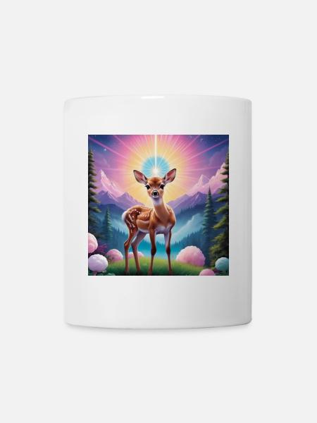 Rehkitz - Tasse - Weiß