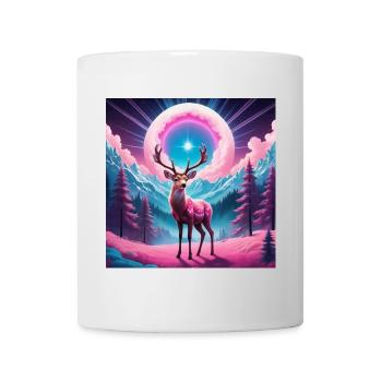 Deer on the mountain - Mug - white - Front