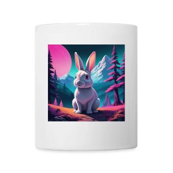 Lapin sur la montagne - Mug blanc - blanc - Devant