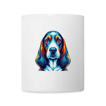 Basset Artesien Normand Dog Breed Cartoon Kawaii - Mug - white - Front