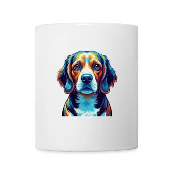 Beagle Harrier Hunderasse Bunte Karikatur Kawaii - Tasse - Weiß - Vorne