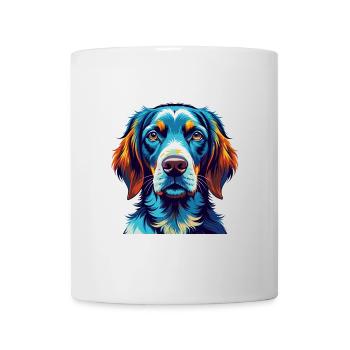 Auvergne Pointing Dog Breed Cartoon Kawaii - Mug - white - Front